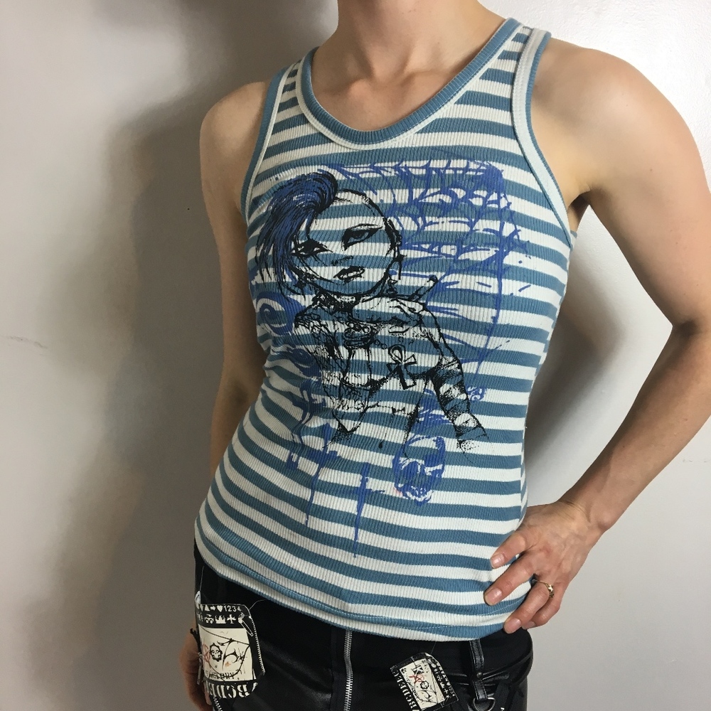 Punk Rock Handmade TankTop SleevelessMuscle Shirt